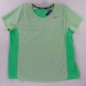 Nike Running Shirt Women's Size 1X Green New *